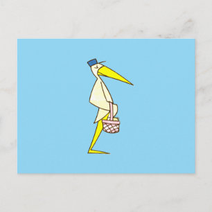 Carte Postale Marchandise de cigogne