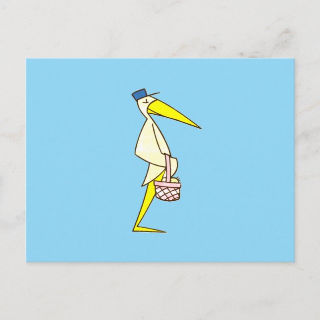 Carte Postale Marchandise de cigogne (Devant)