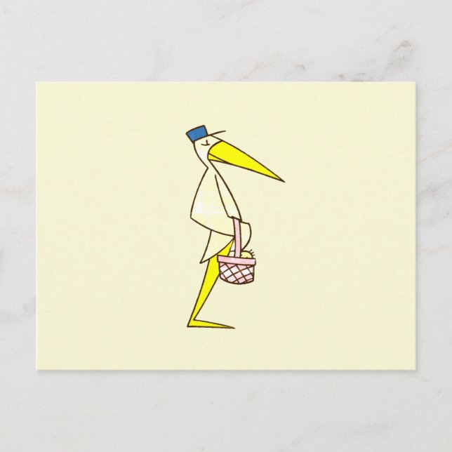 Carte Postale Marchandise de cigogne (Devant)