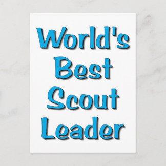 Carte Postale Marchandise du meilleur chef scout du monde