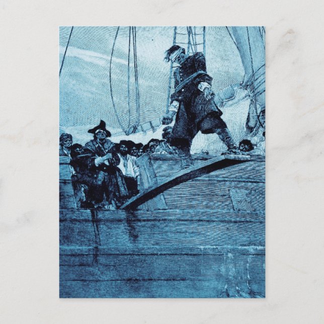 Carte Postale Marchant la planche (Devant)