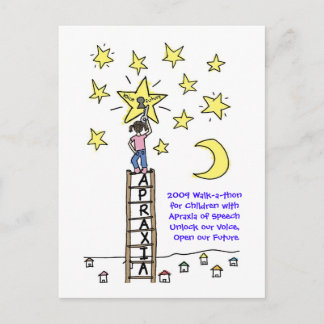 Carte Postale Marche 2009 pour les enfants avec l'appraxie de la
