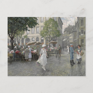 Carte Postale Marché aux fleurs