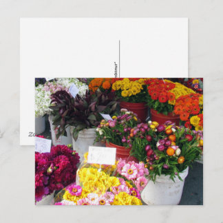 Carte postale – Marché aux fleurs