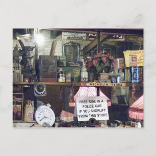 Carte Postale Marché aux puces