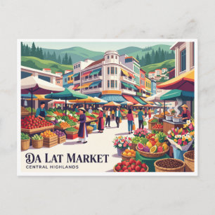 Carte Postale Marché central de Da Lat Vietnam