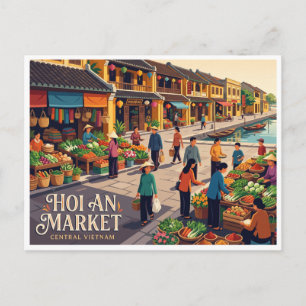 Carte Postale Marché central de Hoi An Vietnam