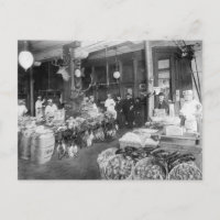 Marché de gibier et de fruits de mer, 1895