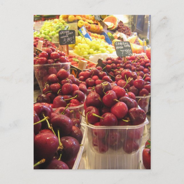 Carte Postale Marché de La Boqueria, Barcelone, Espagne (Devant)