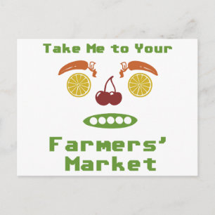 Carte Postale Marché des agriculteurs