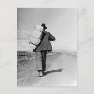 Carte Postale Marche des migrants - 1935