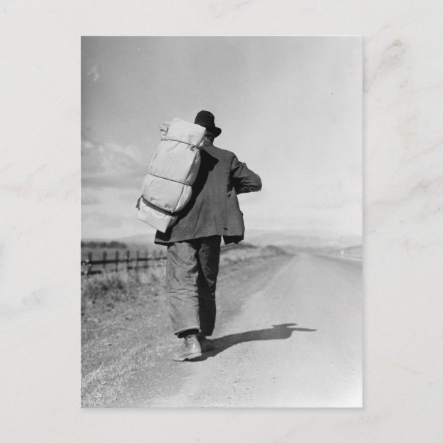 Carte Postale Marche des migrants - 1935 (Devant)