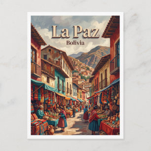 Carte Postale Marché des Sorcières La Paz Bolivie