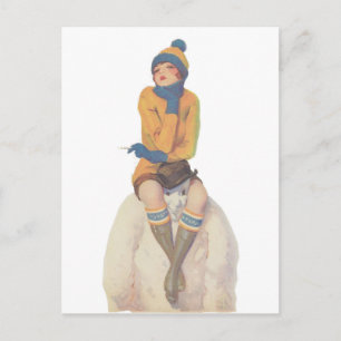 Carte Postale Marche du Snowman