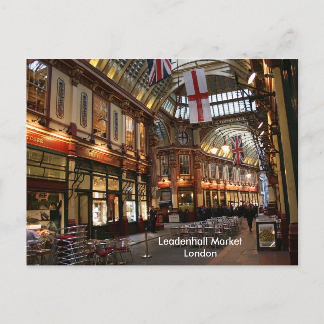 Carte Postale Marché Leadenhall Londres (Devant)