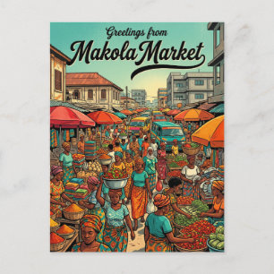 Carte Postale Marché Makola Ghana