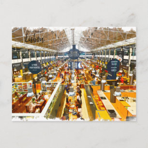 Carte Postale Marché Time Out Lisbonne Portugal