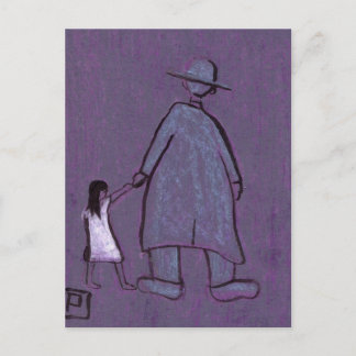 CARTE POSTALE MARCHER AVEC GRANDAD