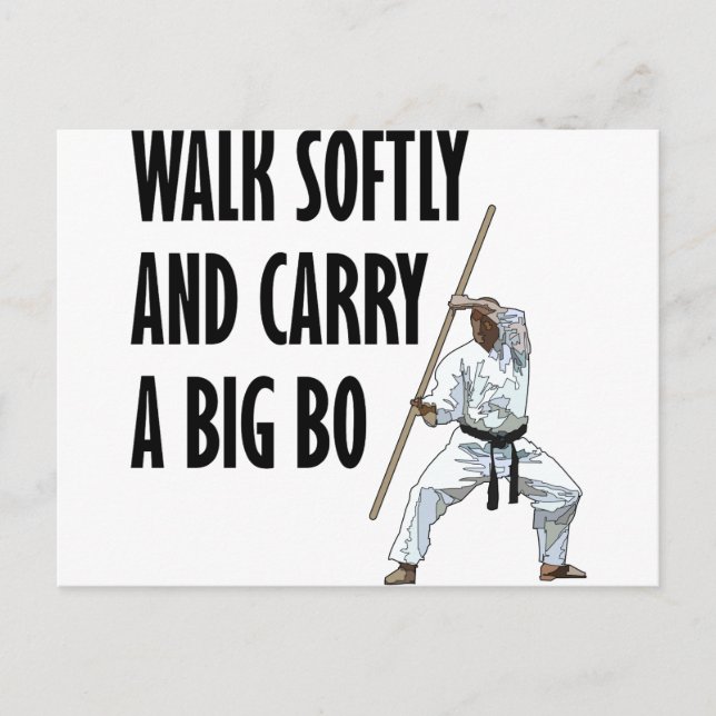 Carte Postale Marcher doucement Bo (Devant)