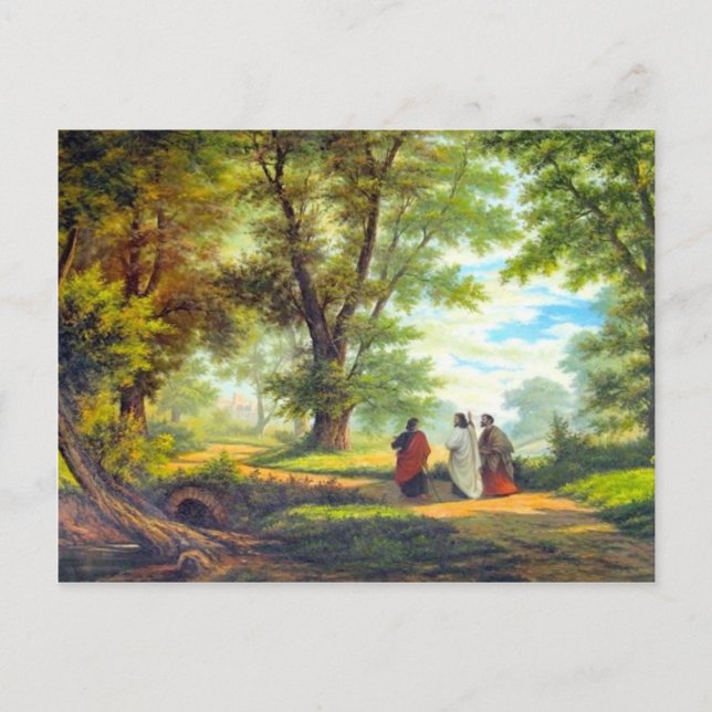 Carte Postale Marcher jusqu'à Emmaus (Devant)