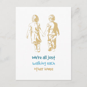 Carte Postale Marcher l'un l'autre Accueil Citation inspirante