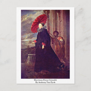 Carte Postale Marchesa Elena Grimaldi Par Anthony Van Dyck