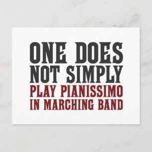 Carte Postale Marching Band Pianissimo