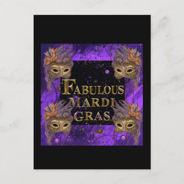 Carte Postale Mardi Gras (Devant)