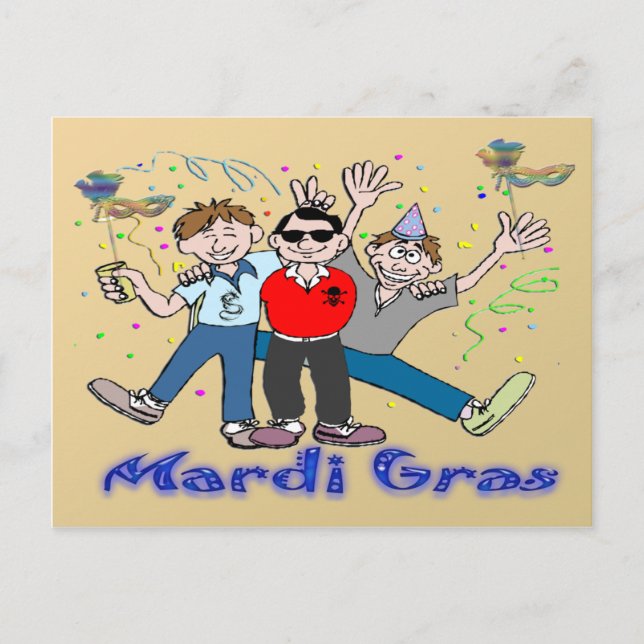 Carte Postale Mardi Gras (Devant)