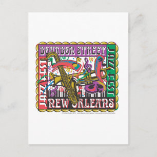 Carte Postale Mardi Gras de La Nouvelle-Orléans