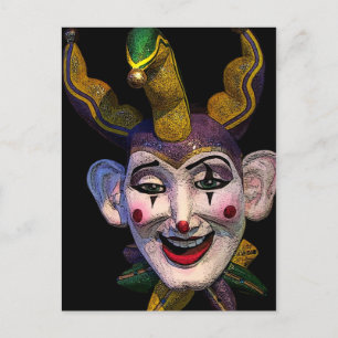 Carte Postale Mardi Gras Jester
