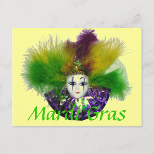 Carte postale Mardi Gras Mask 2