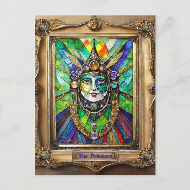 Carte Postale Mardi Gras Realm Portraits - La Prêtre (Devant)