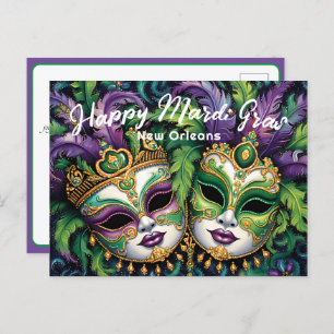 Carte Postale 💚 💜 💛 Mardi Gras Splendor