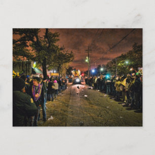 Carte Postale Mardi Gras Textures