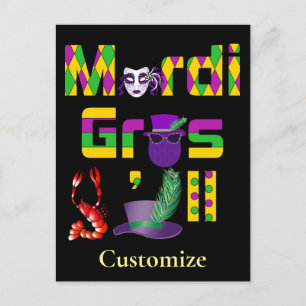 Carte Postale Mardi Gras Y'all Thunder_Cove