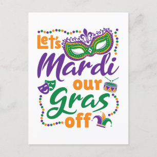 Carte Postale Mardi Notre Fête De Mardi Gras Drôle