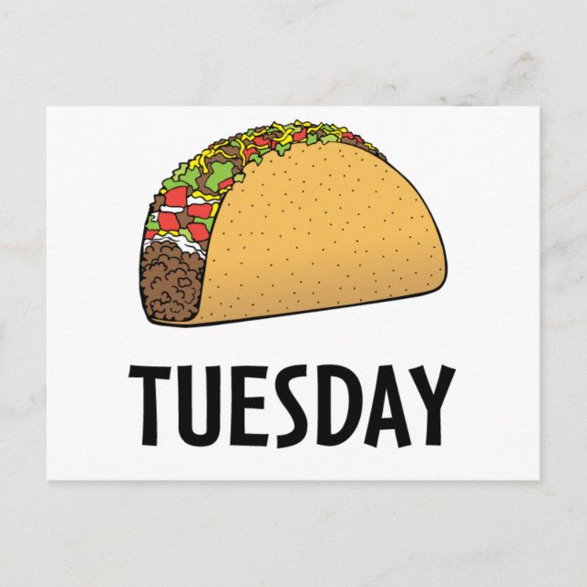 Carte Postale Mardi Taco (Devant)