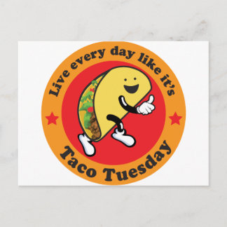 Carte Postale Mardi Taco Tous Les Jours