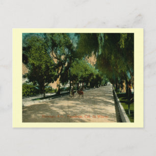 Carte Postale Marengo Ave., Pasadena, Californie Vintage