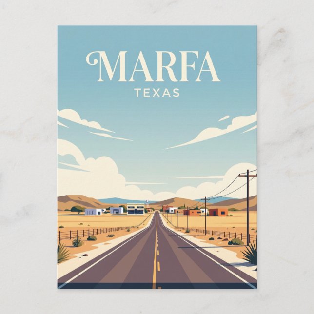 Carte Postale Marfa États-Unis (Devant)