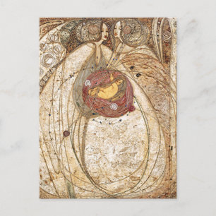 Carte Postale Margaret MacDonald Mackintosh Coeur du Rose
