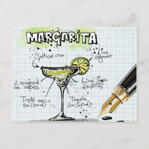 Carte Postale Margarita Drink - Cocktail Cadeau