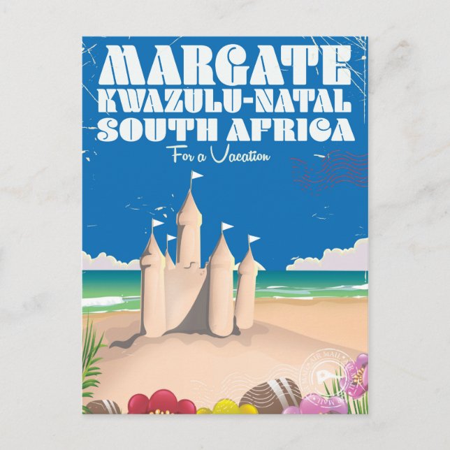 Carte Postale Margate, KwaZulu-Natal - Afrique du Sud imprimé vo (Devant)