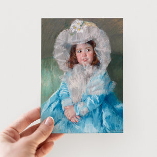 Carte Postale Margot en bleu   Mary Cassatt
