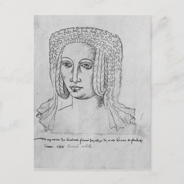 Carte Postale Marguerite de Brabant (Devant)