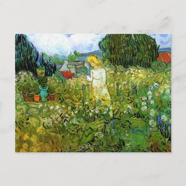 Carte Postale Marguerite Gachet dans le jardin par Vincent van G (Devant)
