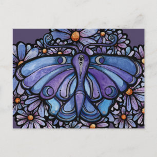 Carte Postale Marguerites de la Lune Violette         