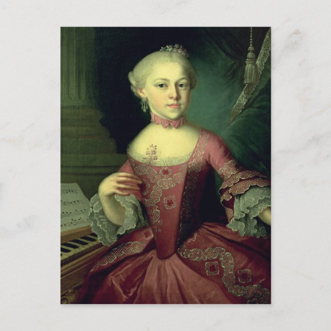 Carte Postale Maria-Anna Mozart, appelée 'Nannerl' (Devant)