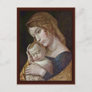 Carte Postale Maria Avec L'Enfant Qui Dort Par Andrea Mantegna